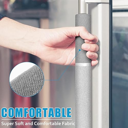 Miniatura 5 de Fundas para manijas de refrigerador, 6 unidades, protege tu cocina y electrodomésticos y mantenlos libres de grasa, manchas, etc. Mejora la