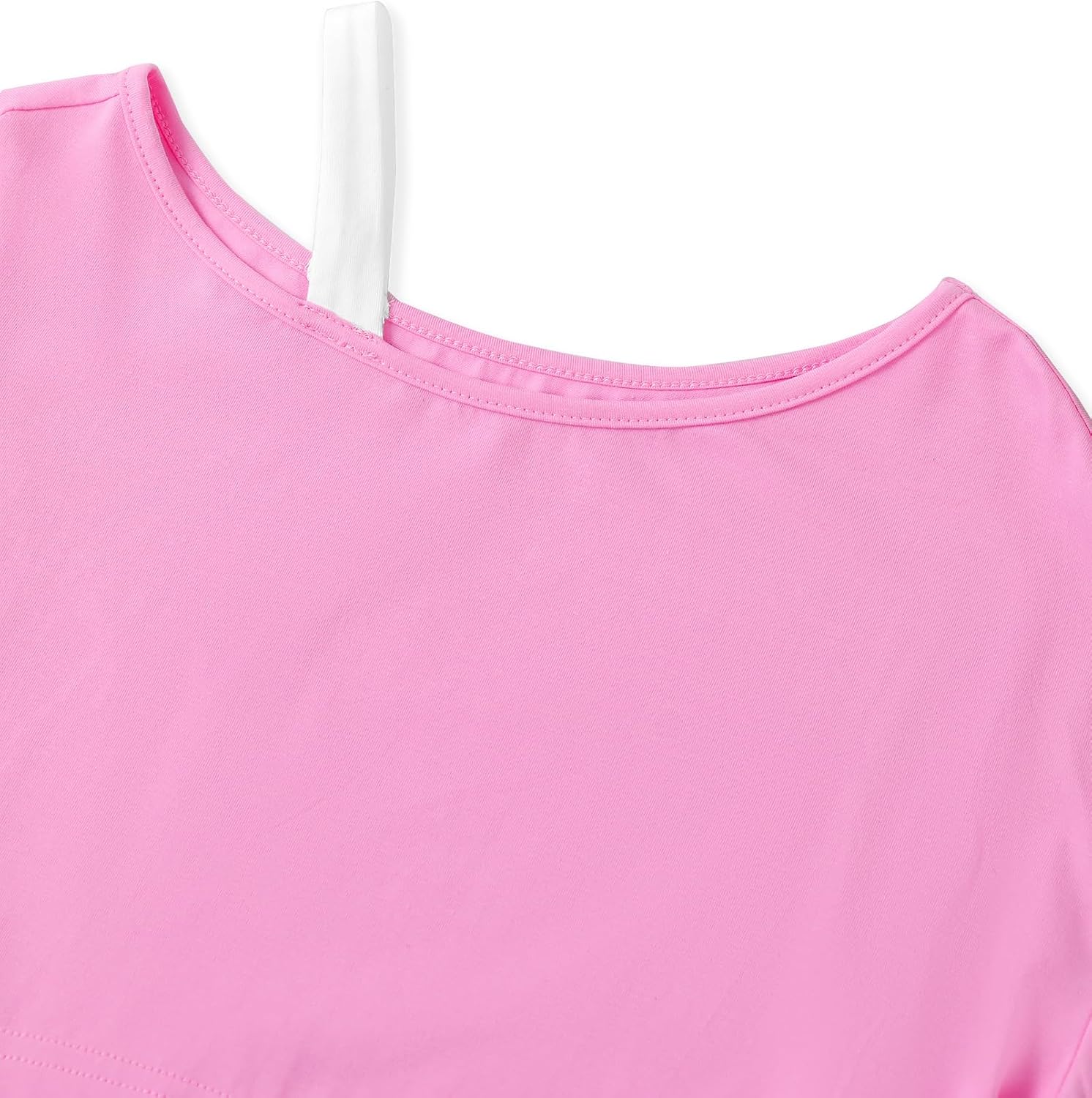 Girls Off The Shoulder Tops Asymmetrical Short Sleeve Crop Top Cute Summer Tee Shirts