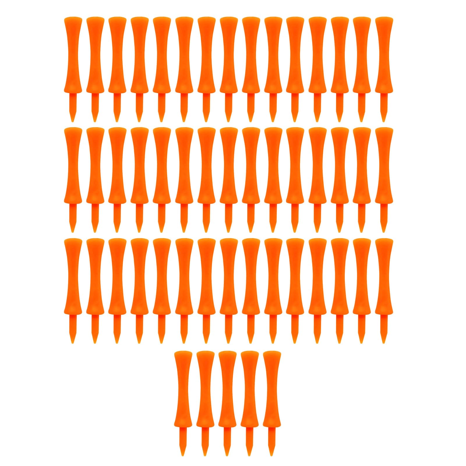 Maxtonser 50 Pieces Golf-Tees Step Down Unbreakable Reusable Bulk Profession Height Control Tees for Golf Practice