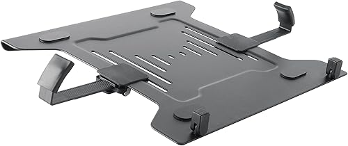 MANHATTAN Bandeja de montaje Vesa para laptop, resistente y totalmente ajustable, se adapta a portátiles con ancho de hasta 17 pulgadas, soporte