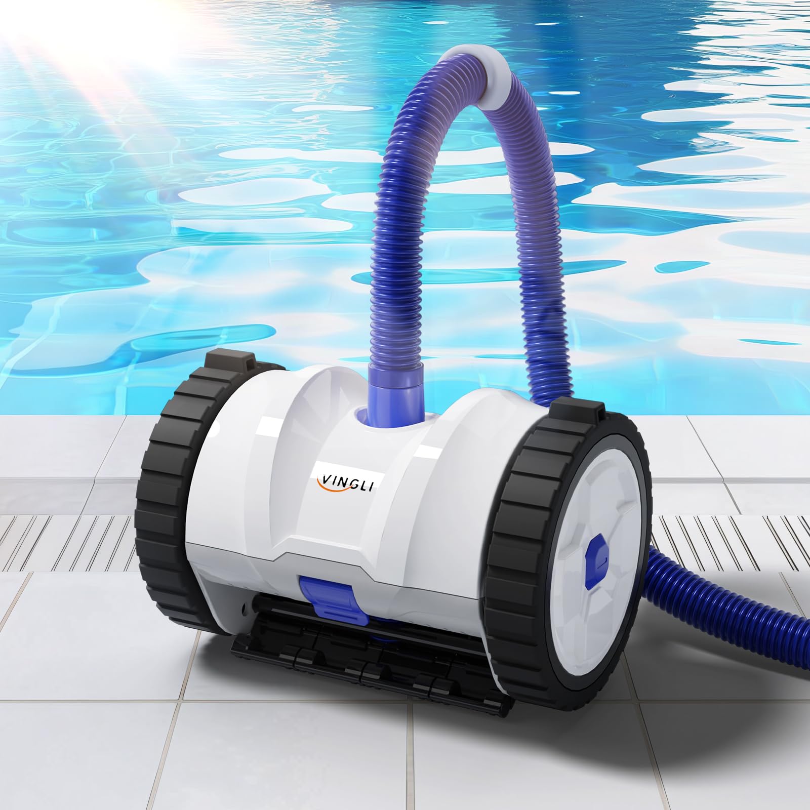 VINGLI Auto Pool Suction Vacuum Cleaner for Inground & Above‑Ground