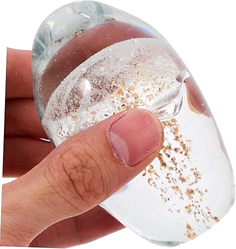 Miniatura 5 de Ciieeo Decoración de escritorio de medusas de cristal hechas a mano, figura de criatura marina, decoración para el hogar u oficina