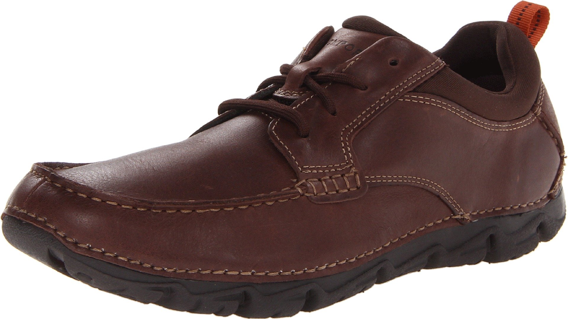 Rockport Mens RocSports Lite 2 Moc Oxford,Dark Brown Tumbled,8.5 M US