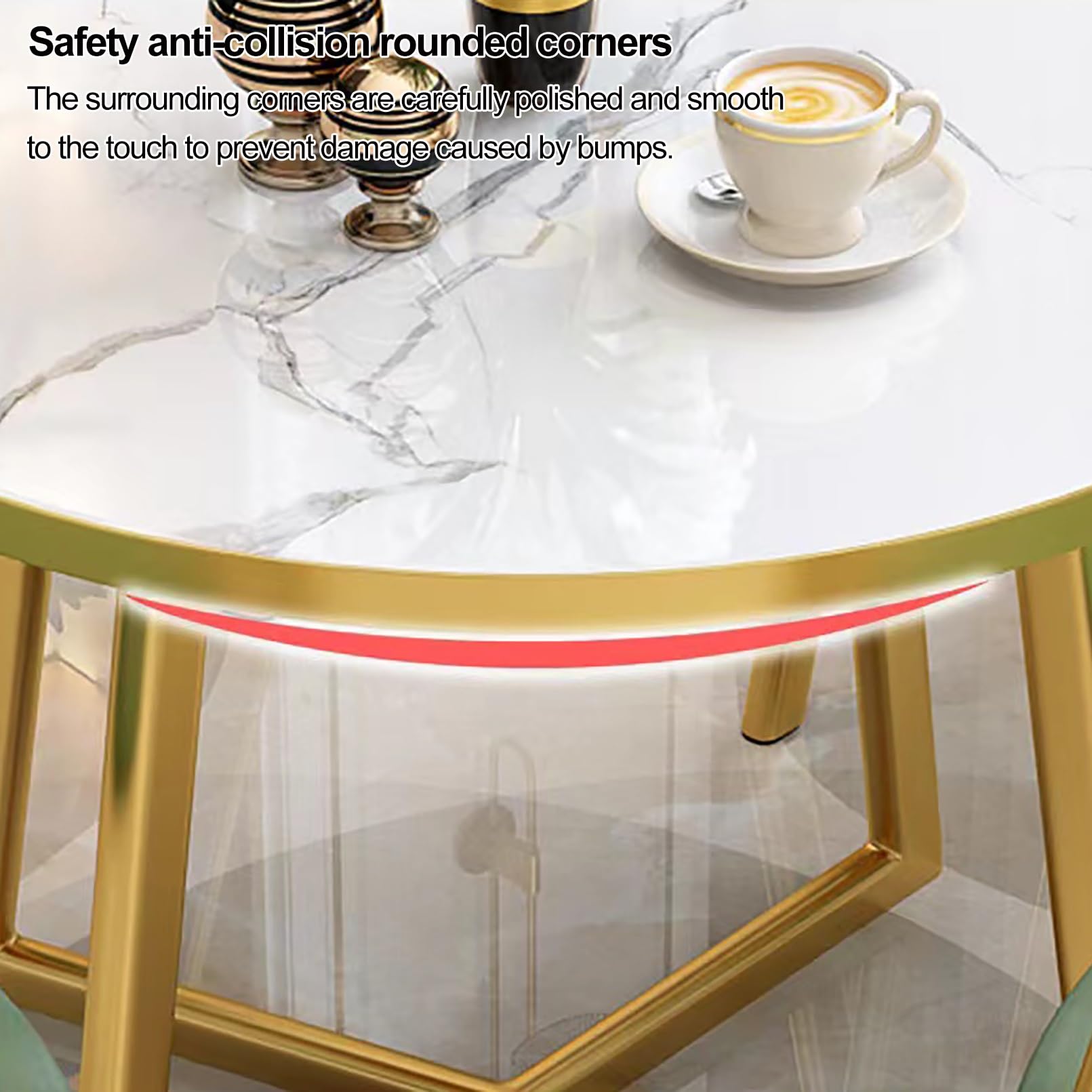 Set Tavolo Da Pranzo, Tavolo Da Pranzo Rotondo Set Con 4 Sedie, Tavolo Da Conferenza, Combinazione Tavolo E Sedia, Set Sala Da Pranzo, Ideale Per Biblioteca, Riunioni E Lounge 80cm ( Color : Yellow )