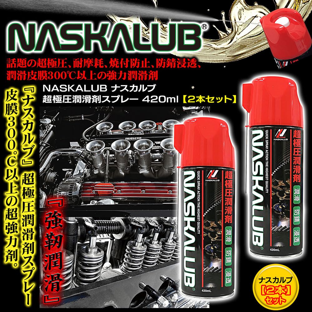 Amazon.co.jp: 2本セット 化研産業(Kakensangyou) 潤滑剤 NASKALUB