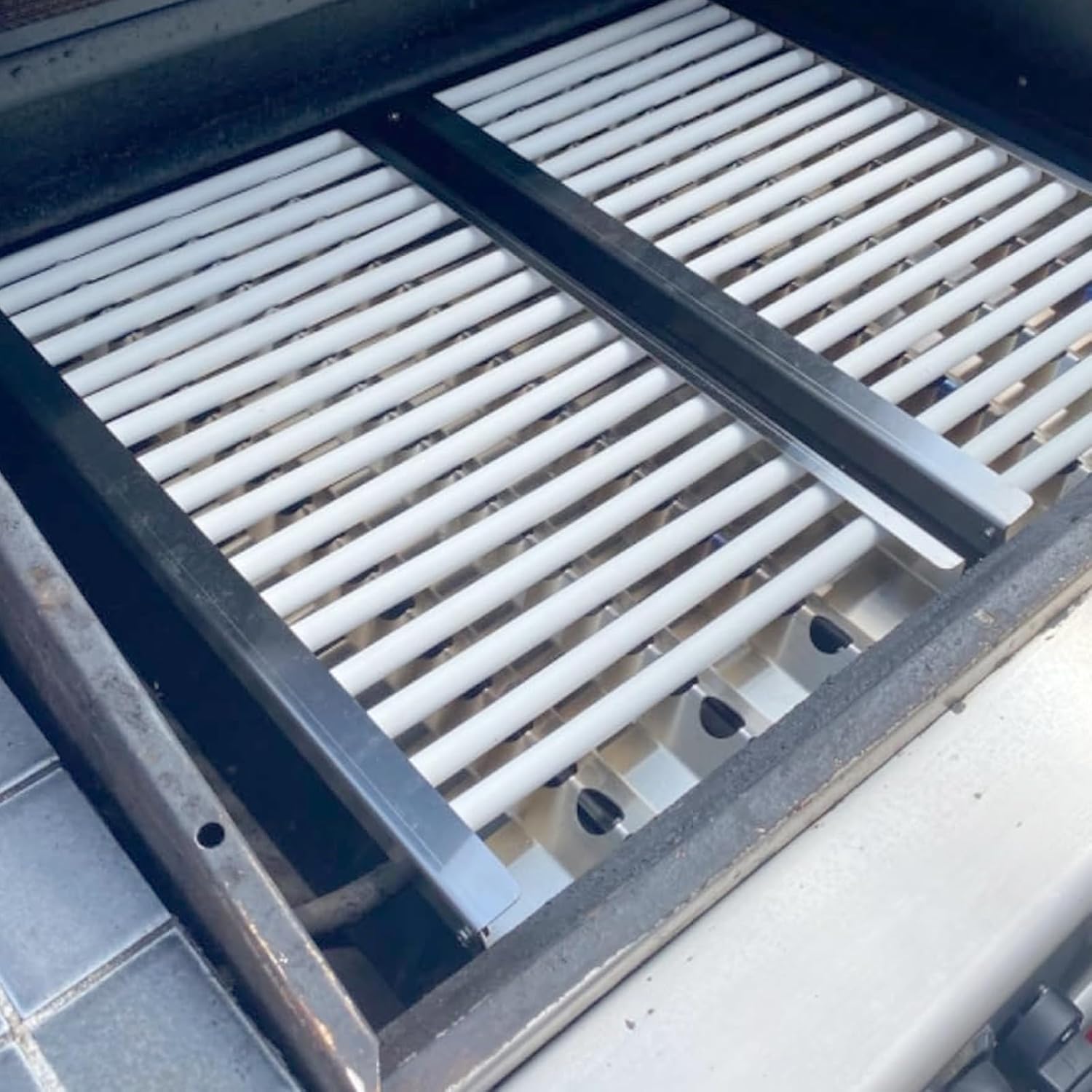 Complete Set of Radiant Trays 3Pack Heat Plate Ceramic Rods Complete Replacement parts for DCS 27" 36" 48" Series 36EBQAR, 48DBQR, BGA36-BQARL Gas Grills Heat shield Deflector 18-5/8" x 9-7/8"