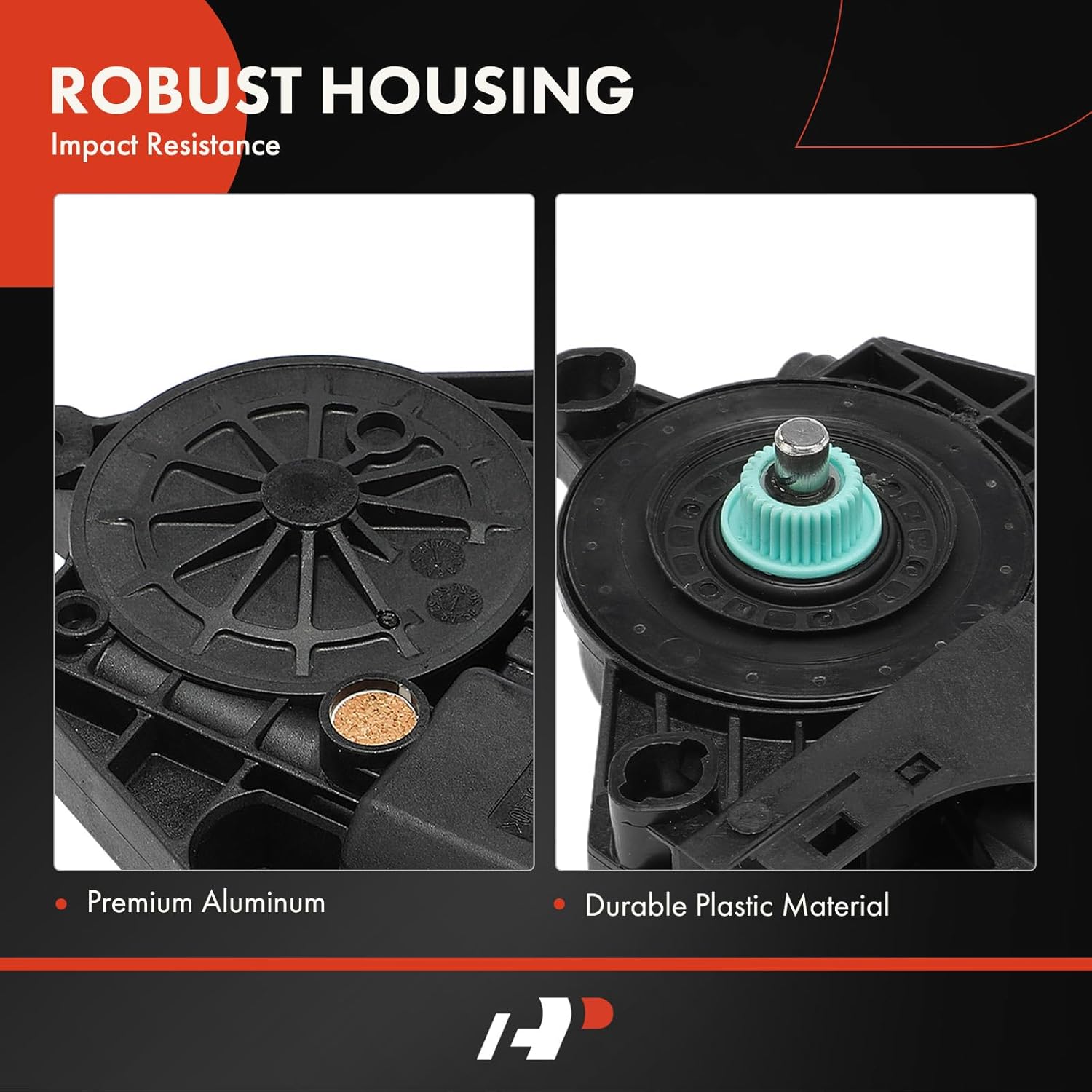 A-Premium Rear Left Driver Side Power Window Lift Motor (2-Pin Plug) Compatible with Jeep Grand Cherokee 2011-2021, Grand Cherokee WK 2022, Cherokee 2014-2023 & Dodge Durango 2011-2024