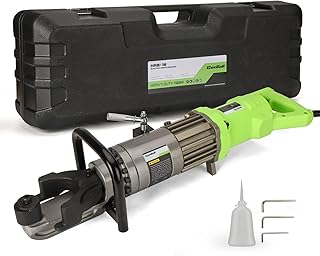 CENTALL Electric Rebar Bender 1100 W Hydraulic Rebar Bending Machine 5/8 Inch #6-16 mm Rebar within 2-2.5 s Easy Bending Rebar Steel Bar HRB-16 (Light Green)