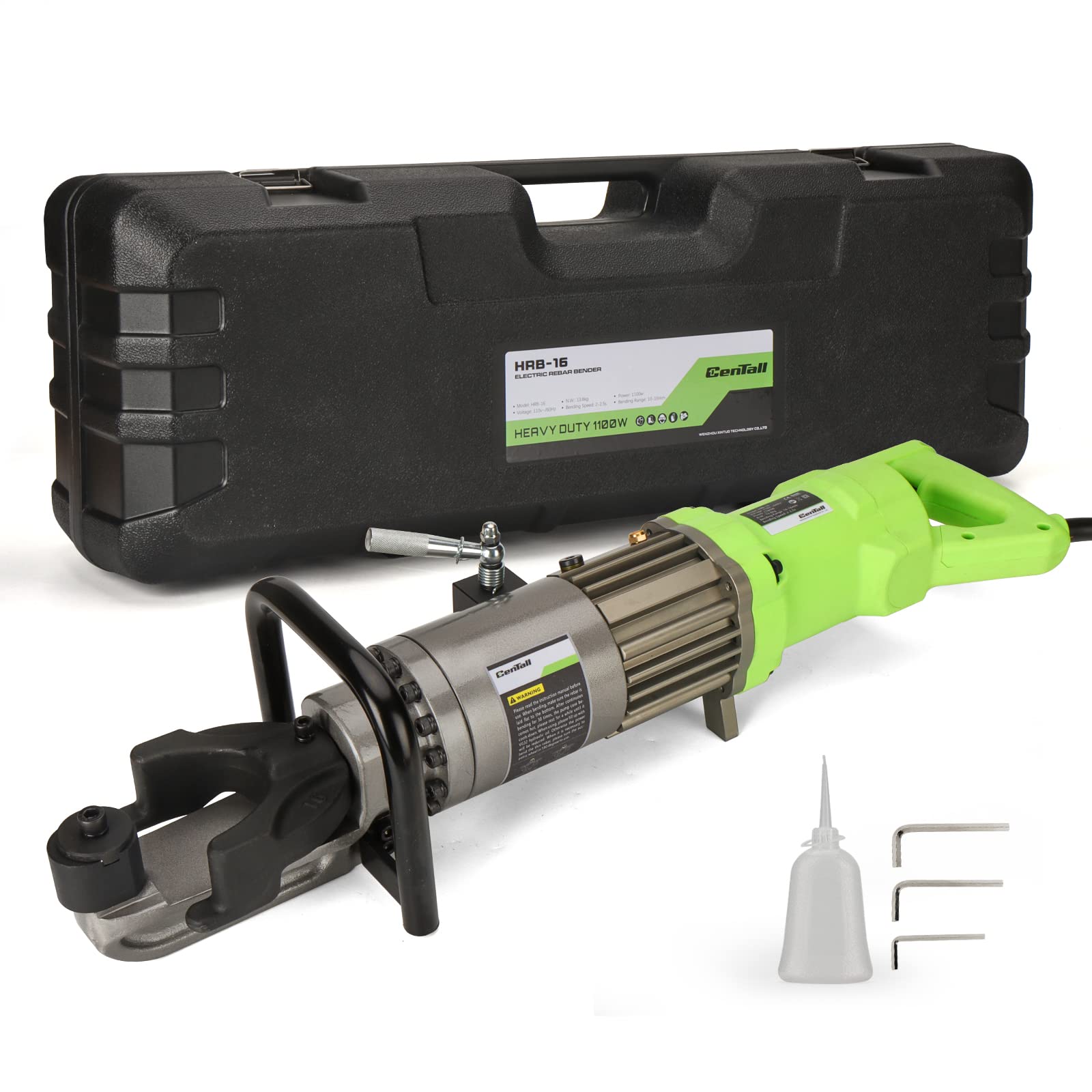 5/8" Electric Hydraulic Rebar Bender 2-2.5s Fast Bend HRB-16(Green)