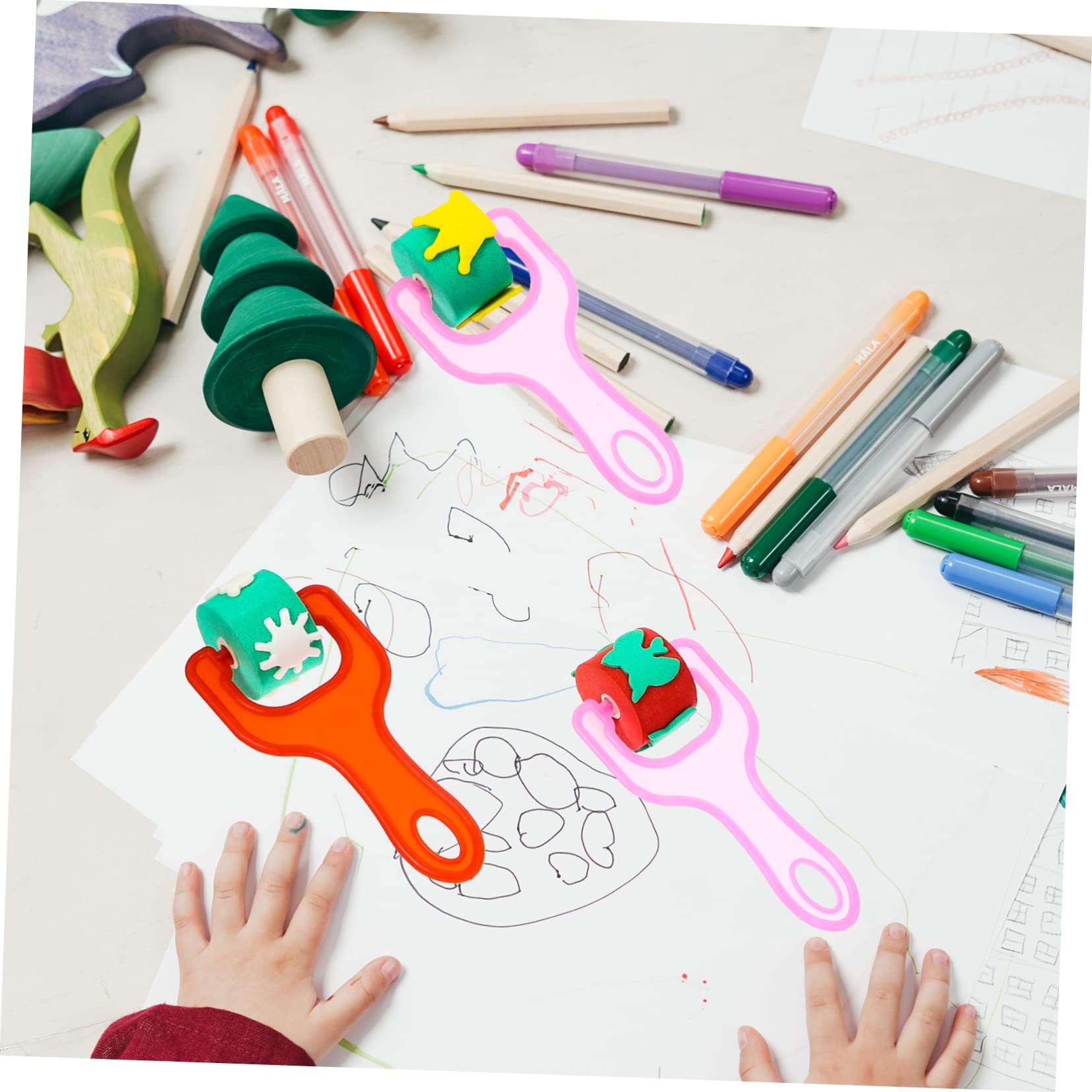 SHINEOFI Gommes Eponge Dessin Lavables Double Face - Outils Précision Pour Artistes, Esquisses Et Croquis