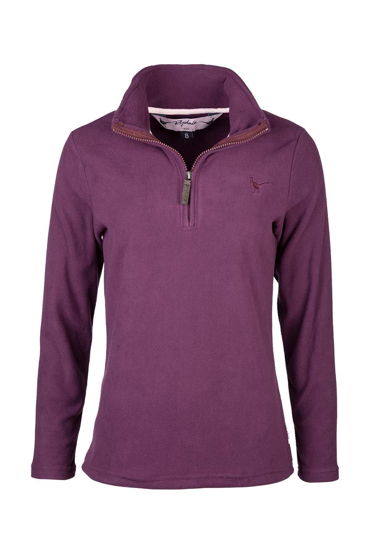 Rydale Ladies Kelk Micro Fleece Jacket Womens Super Soft Warm Jumper (as8, numeric, numeric_18, regular, regular, Berry)