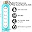 PROBTTL 32 Oz Borosilicate Glass Water Bottle with Time Marker Reminder Quotes, 1 Liter Leak Proof Reusable BPA Free Motivational Water Bottles with Silicone Sleeve and Bamboo Lid (Teal)