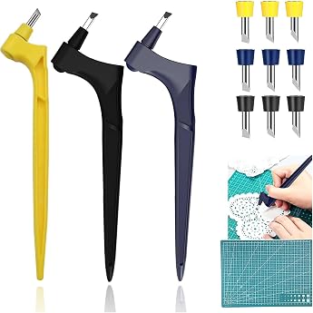 13-piece craft cutting tools set craft cutting tools stainless steel craft knife set 360 degree rotatable for crafts scrapbooking model making