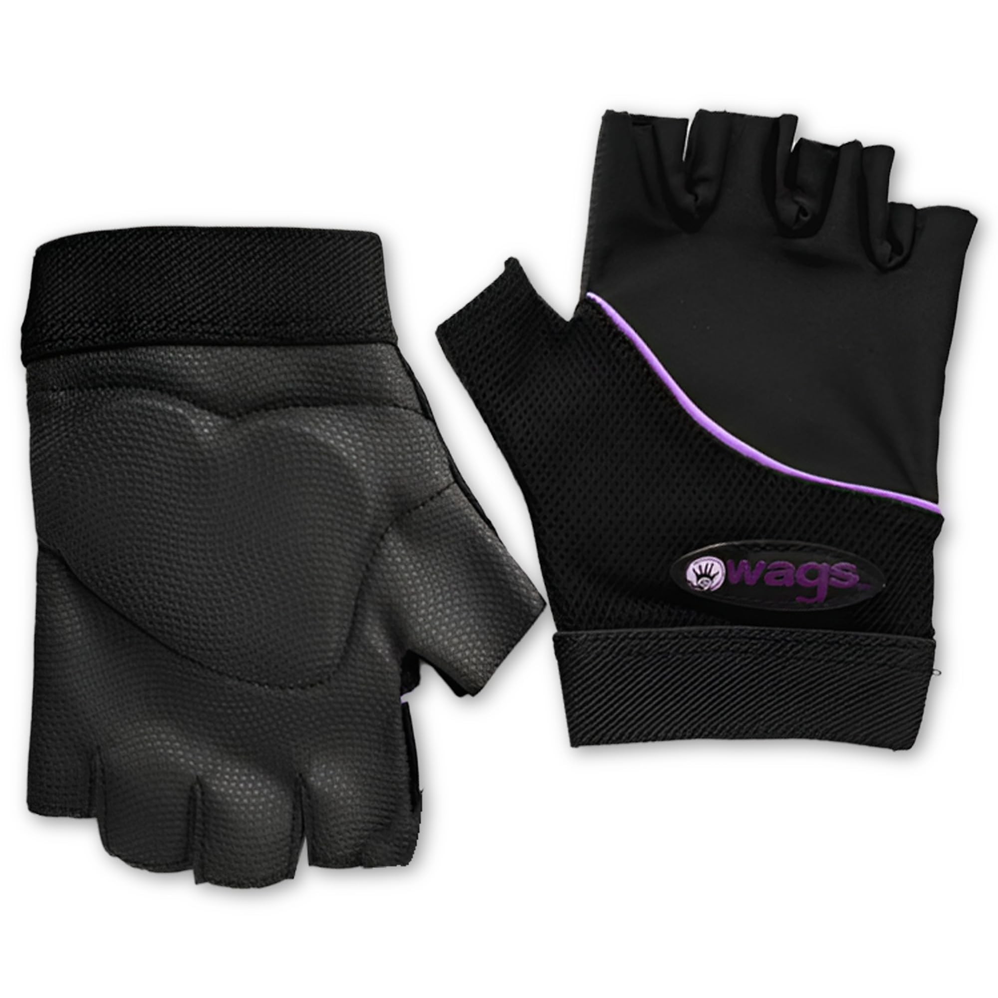 WAGs Flex Wrist Assured Gloves - Workout Gloves with Patented Slim Gel Pad and Absorbent Inner Liner, for Women & Men, Yoga & Pilates, Large