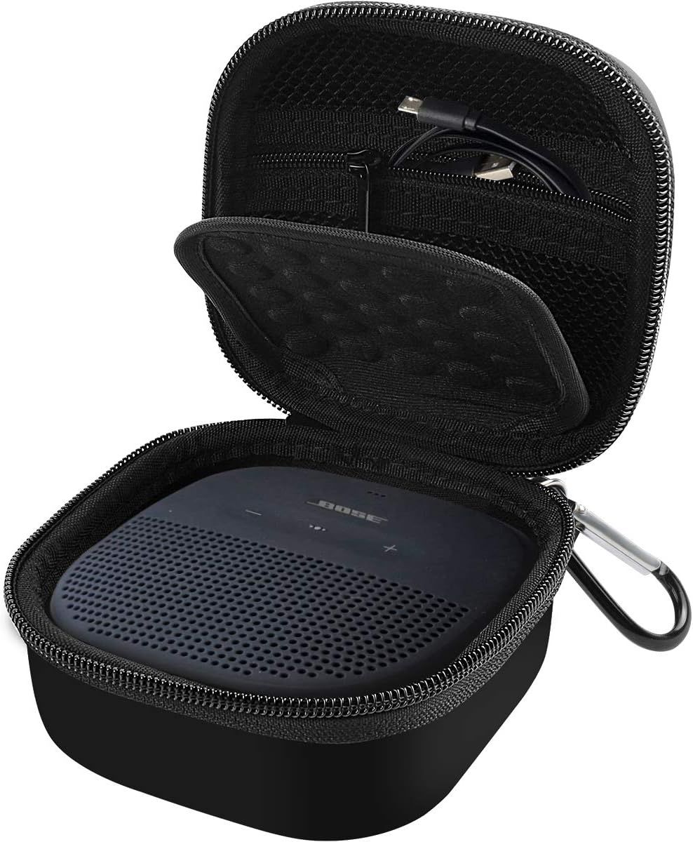 CASE Cover Compatible with Bose SoundLink Micro Bluetooth Speaker by COMECASE - Black