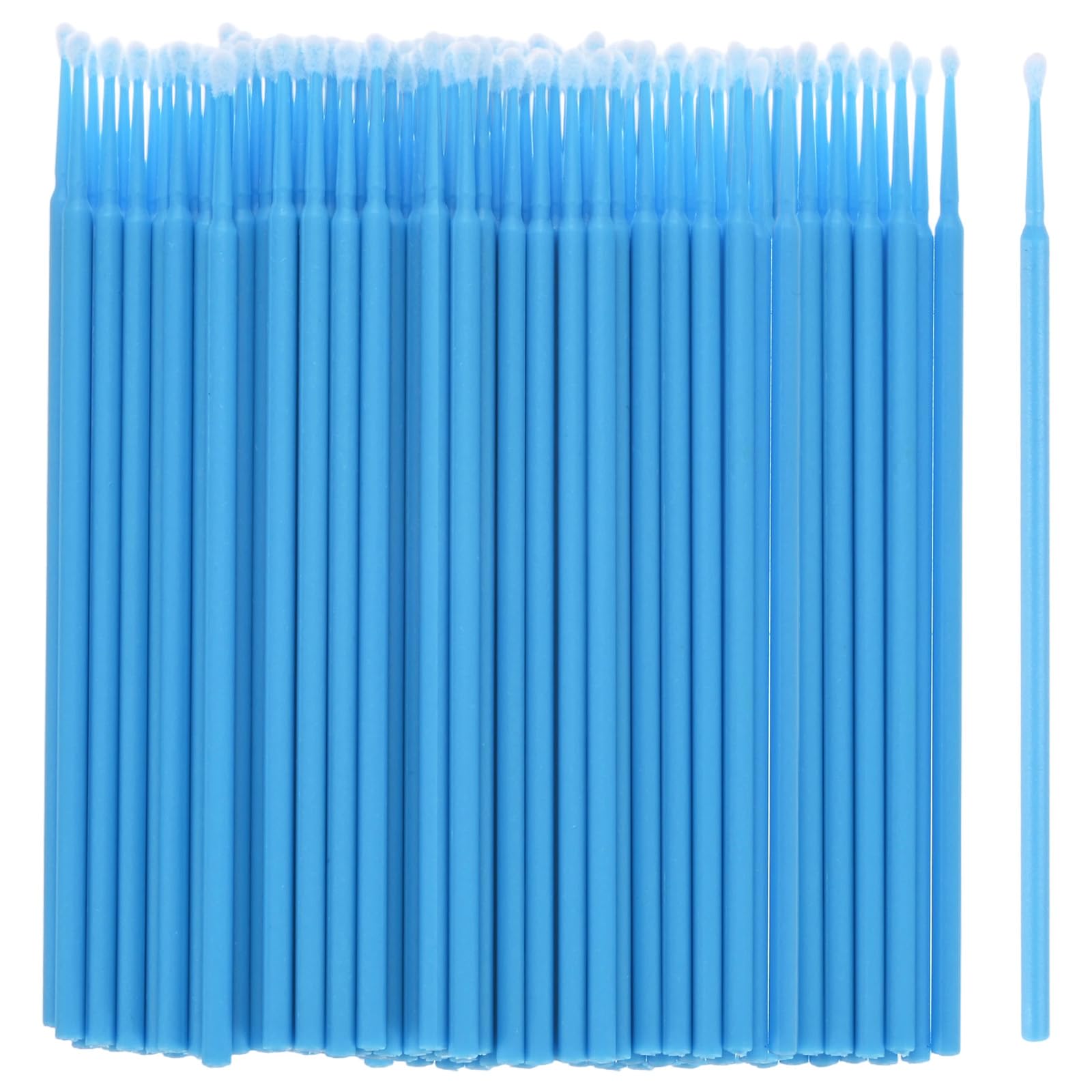 M METERXITY 200-Pack Pollinator Brush, 0.1inch/2.5mm Plastic Vegetable Pollinator Pen Manual Pollination Tool for Gardening/Greenhouse/Hydroponic Plants/Flower [Light Blue]