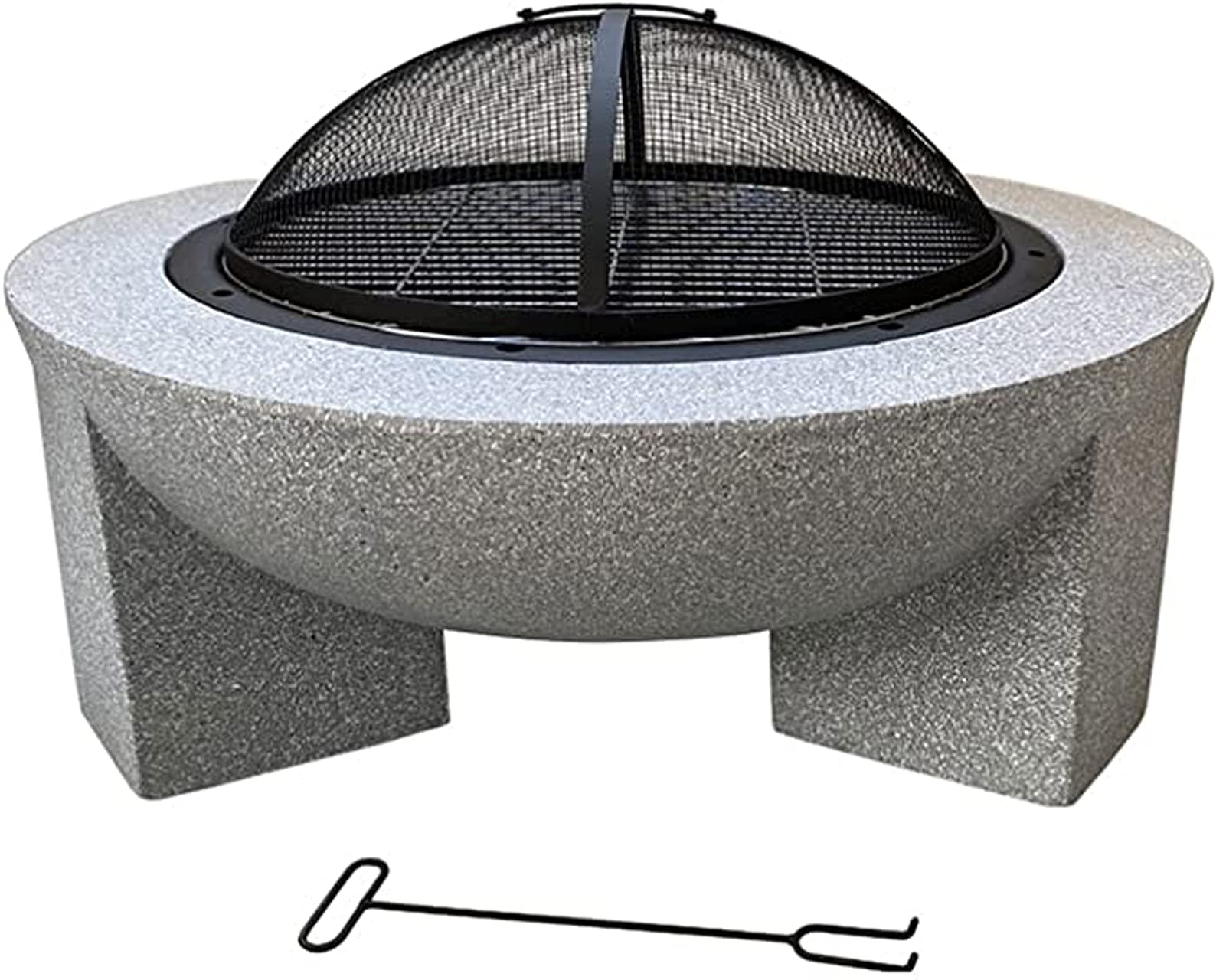 Kadai Fire Bowl XL - Braciere Da Giardino In Ferro 60 Cm - Stile Antico A Legna