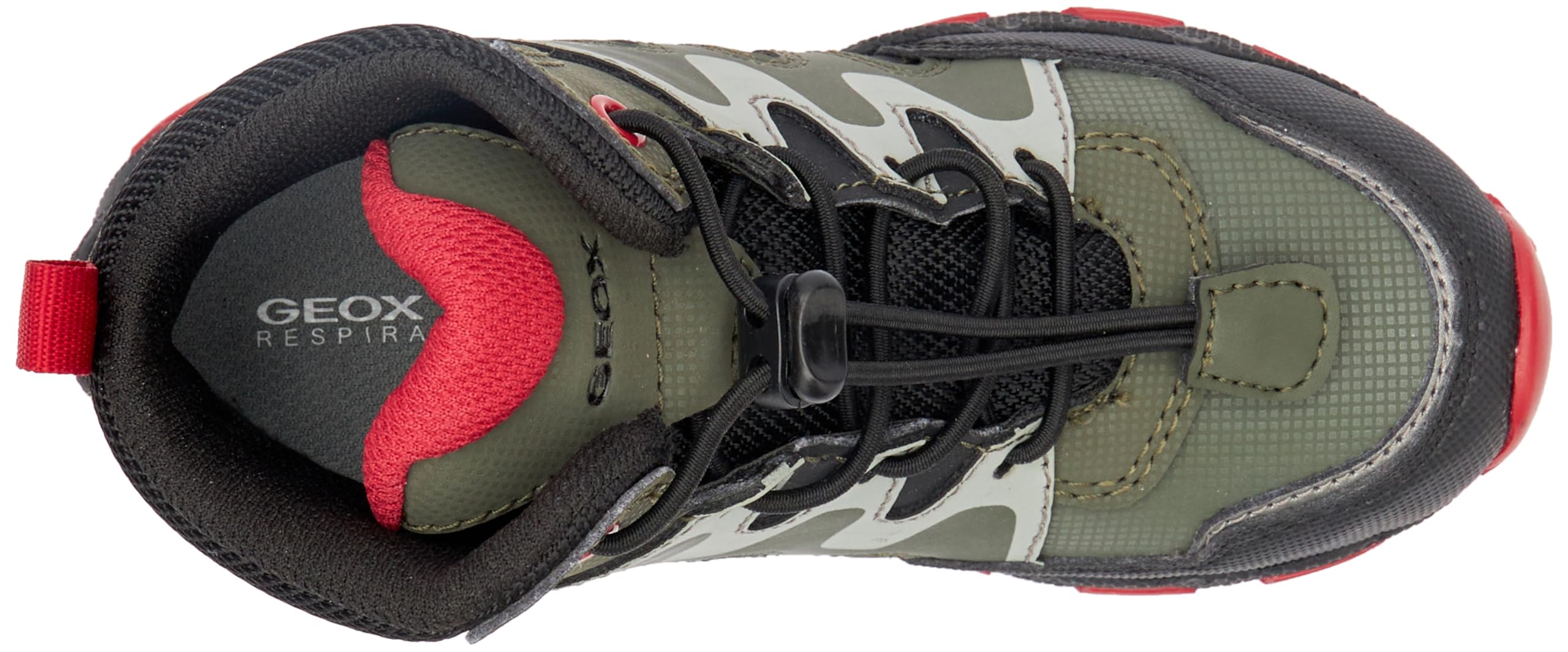 Geox Junior Boy J MAGNETAR Boy B ABX Sneakers Military/RED 32_EU – Ansicht 3