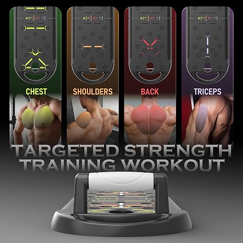 Miniatura 2 de Push Up Board Fitness, Workout Home Gym Equipment, 20 in 1 Exercise Pushup Bar Handles for Floor, Strength Training Equipment for Men