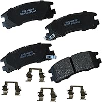 Vista 74 de Pastillas de freno traseras cerámicas Bendix Premium SBC1337 para Cadillac CTS 2014-2008, SRX 2016-2010, Chevrolet Camaro 2015-2010, Saab 9-4X 2011