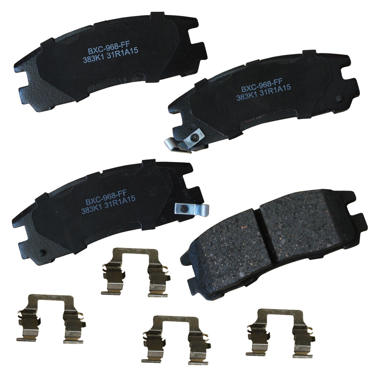 Bendix Premium SBC383K1 Ceramic Rear Brake Pads for Select Models Chrysler,Dodge,Stealth,Stratus,Eagle Summit,Talon,Vista,Mitsubishi 3000GT,Diamante,Eclipse,Expo,LRV,Galant,Sigma,Plymouth