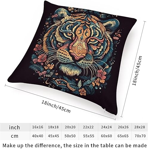 Vista 419 de ArogGeld Chinoiserie - Funda de cojín con estampado de leopardo y guepardo fucsia, con manchas de animales de vaca, color rosa oscuro, decoración