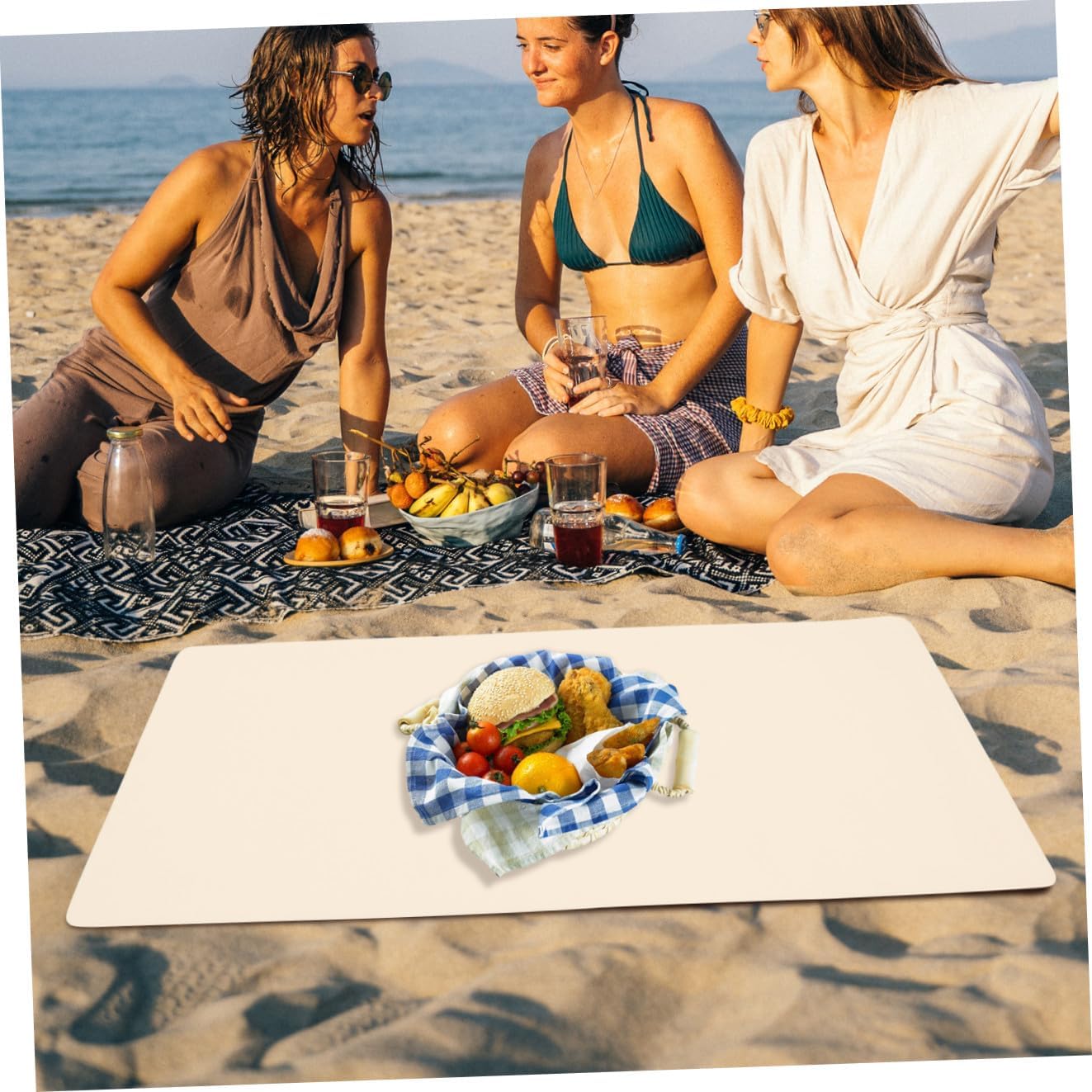 Camping Essential Insulated Picnic Table Place Mat Anti-Scald Heat Resistant Outdoor Tableware Pad Perfect for Outdoor Activities