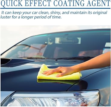 Car Coating Spray, 120ml Quick Effect Coating Agent, Waterless Car Wash and Wax Spray, 3 In 1 Quick Cars Polish Sprays, Improves Clarity and Visibility, Long-Lasting Protection (1PC)