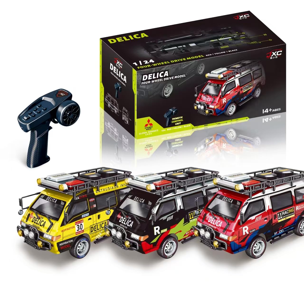 Amazon.co.jp: JXC 1:24 ラジコントラック 4WDデリカトラック