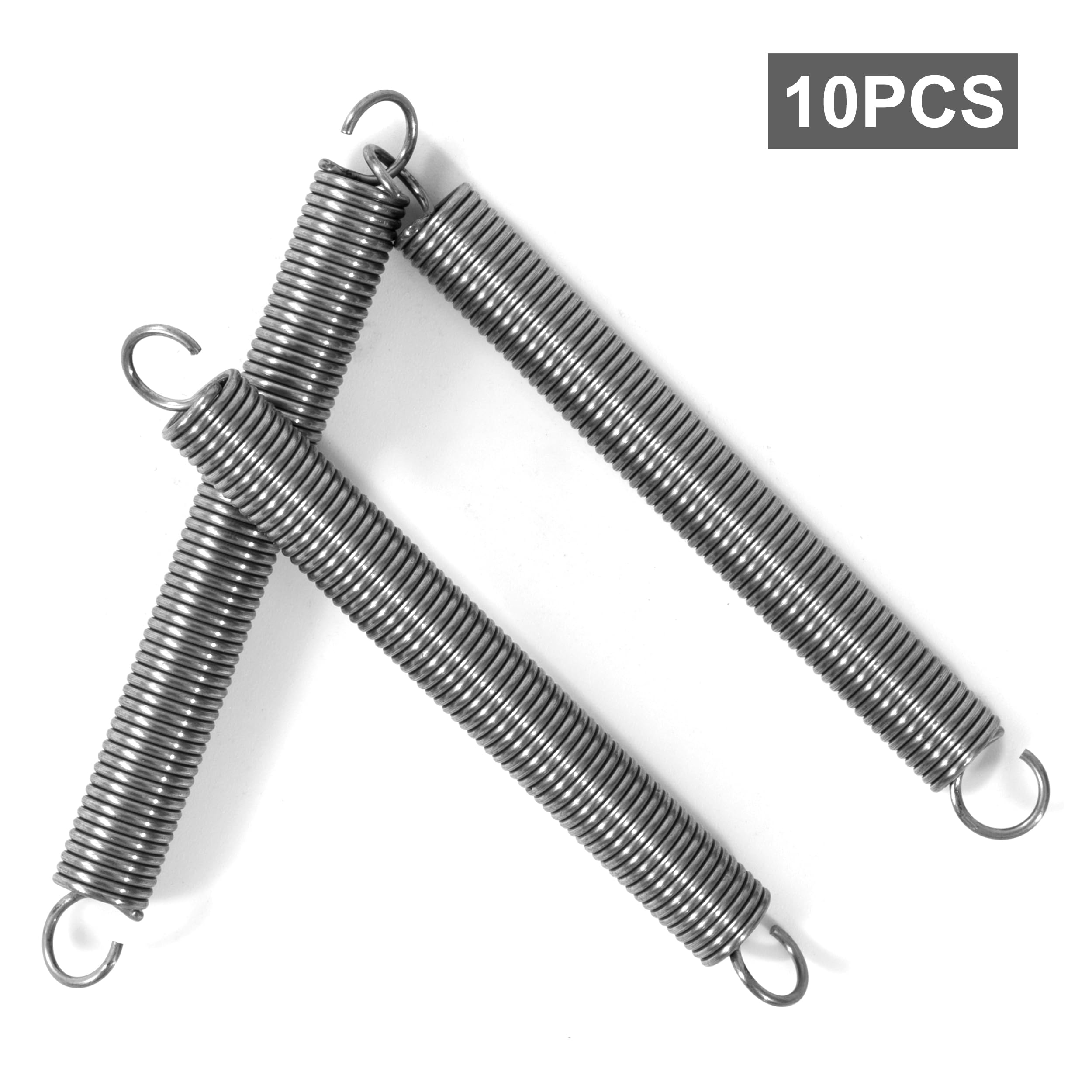 GUNGY 20er-Pack Zugfedern Mit Doppelhaken – 1,0 X 6 X 25 Mm, 304 Edelstahl, 90° Haken, Max. 3,4 Kg Zugkraft