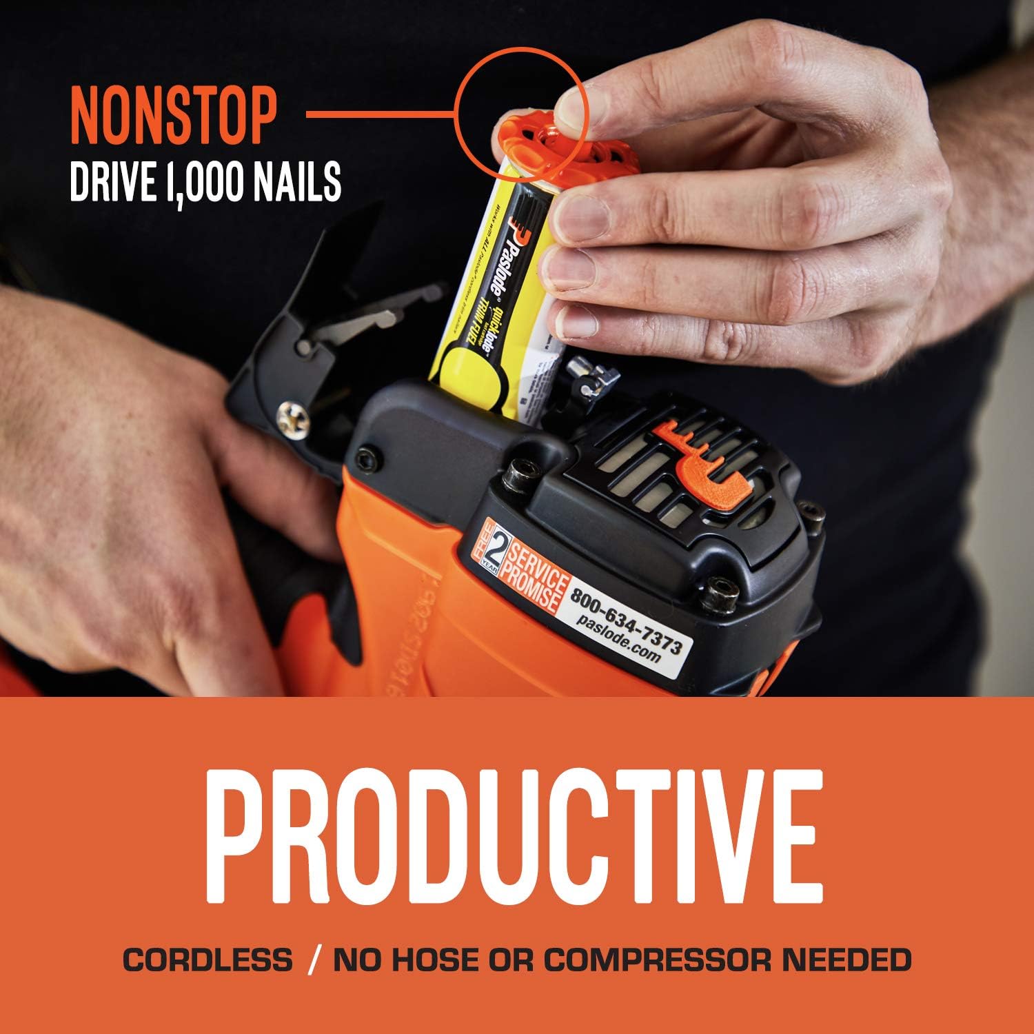 Paslode, Universal Short Yellow Trim Fuel, 816007, For Paslode Finish and Brad Nailers, 2 Pack