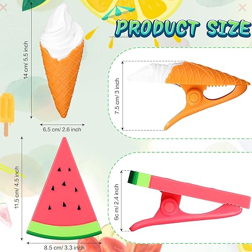 Miniatura 9 de 10 clips para toallas de playa clips para toallas portátiles para sillas sillas de playa clips de plástico lindos pasadores de ropa tamaño jumbo