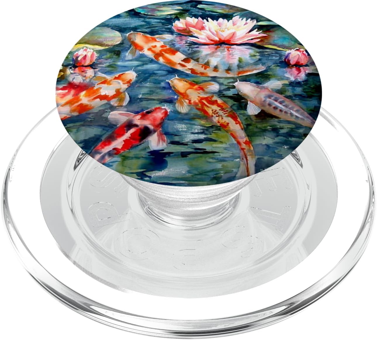Koi Fish Carp Nishikigoi Japanese Gift Japan Fisch Geschenk PopSockets Grip and Stand for Phones and Tablets PopSockets MagSafe PopGrip for iPhone