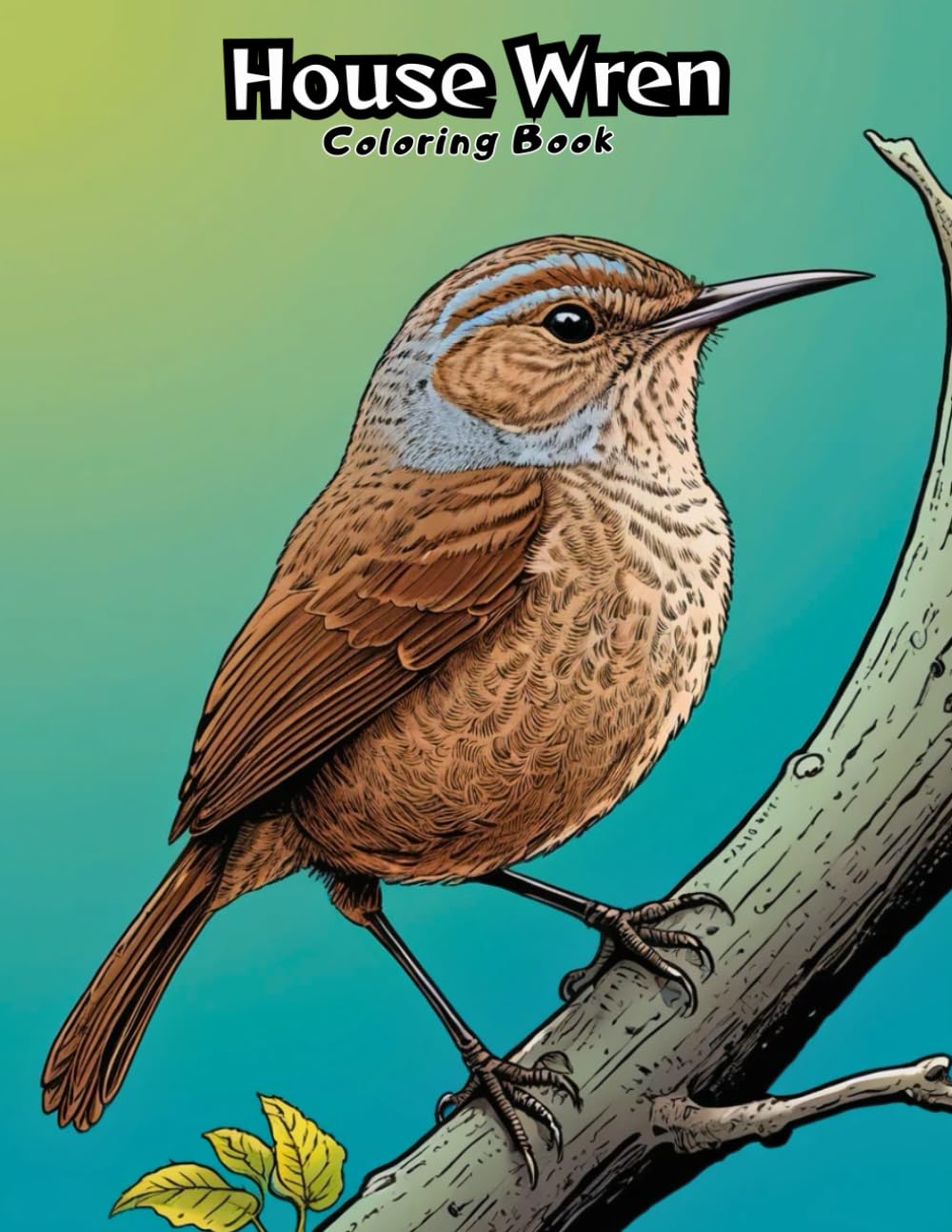 House Wren Coloring Book for Kids: Fun & Easy Backyard Bird Art! (BIRDS COLORING BOOKS)