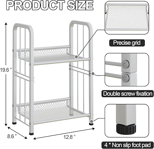 Miniatura 3 de Estantería de almacenamiento independiente para sala de estar, dormitorio, cocina, resistente a la corrosión, fácil montaje, combinación libre,