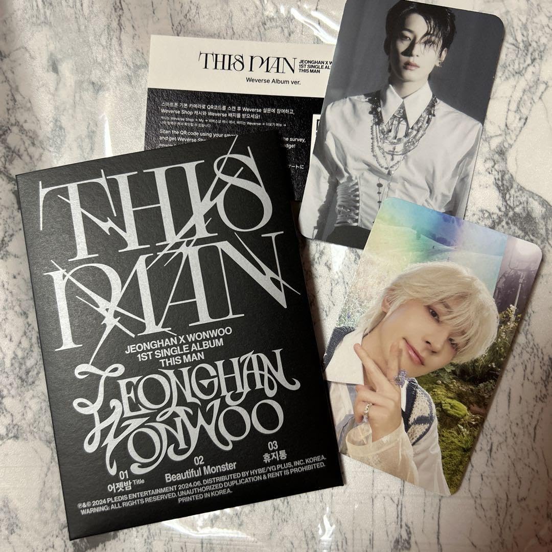 韓国店舗限定　music art THIS MAN ウォヌ ラキドロ Amazon.co.jp: this man J×W ウォヌ 公式トレカ QRコード アルバム