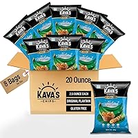 Vista 13 de Kava's Chips de plátano lima 2.5 oz (70g) - Sin gluten - Chips veganos - Snacks saludables