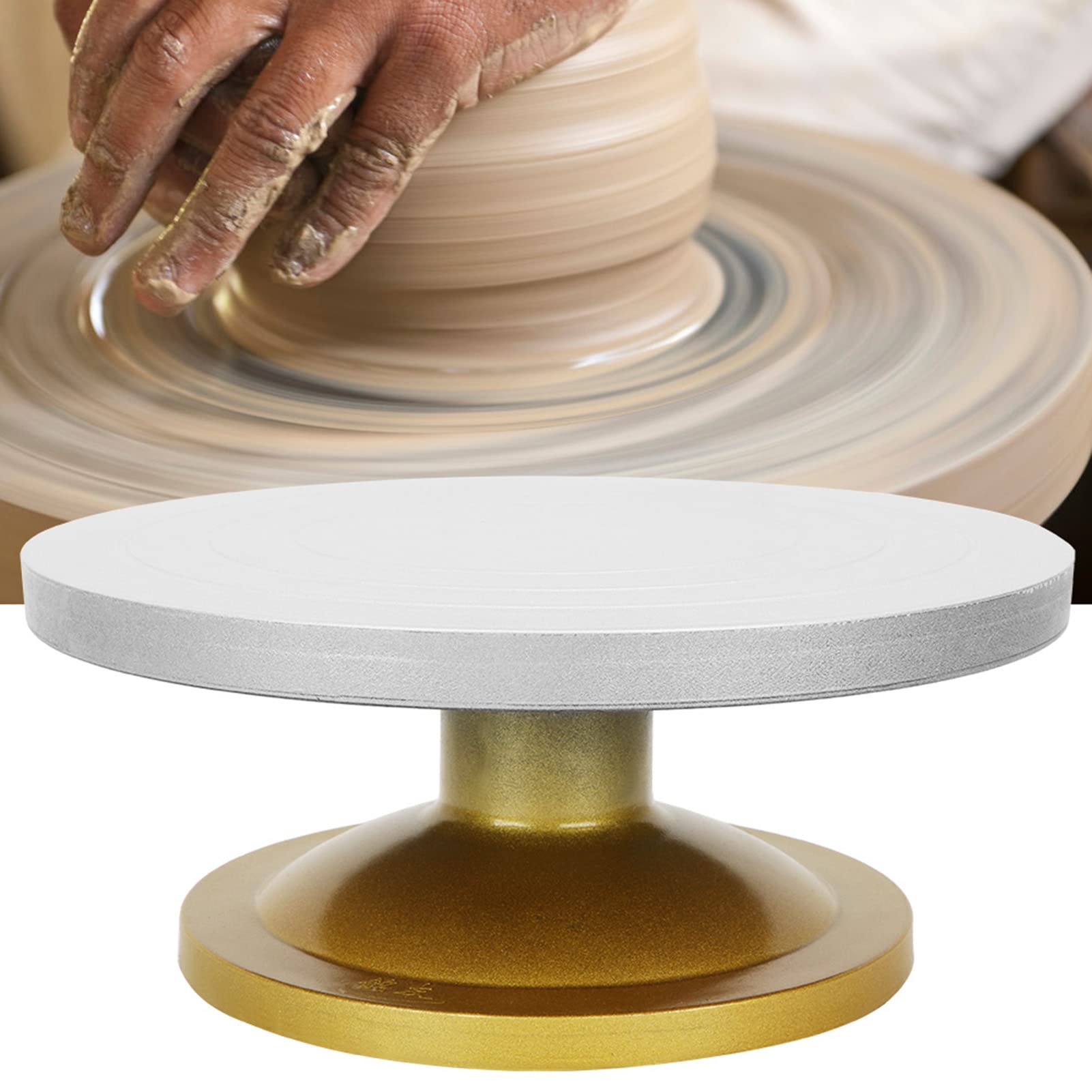 1 Roue De Poterie Table Tournante 33cm Plateau Tournant Pour Sculpture Et Modelage En Argile(33cm)