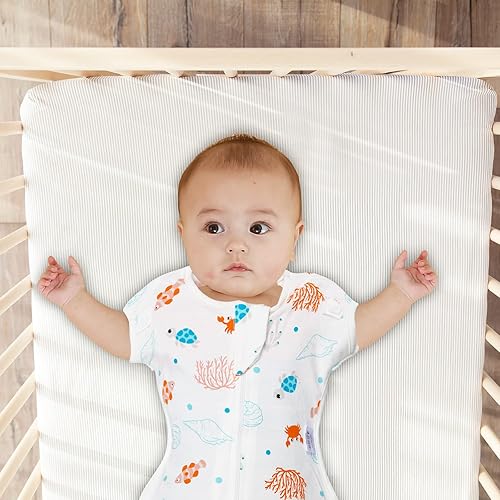 Miniatura 7 de Saco de dormir de transición para bebé, mantas para recién nacidos, diseño de brazos extraíbles, mantas de vestir gratis con cremallera de 2 vías,
