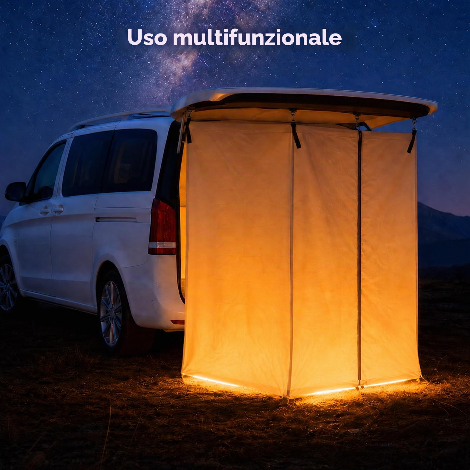 Tenda da Doccia per Portellone Posteriore per Auto, Spogliatoio da Esterno, Tenda per la Privacy sospesa 210D, Tenda per la Privacy Portatile, Adatta per Campeggio, Spiaggia, Viaggi