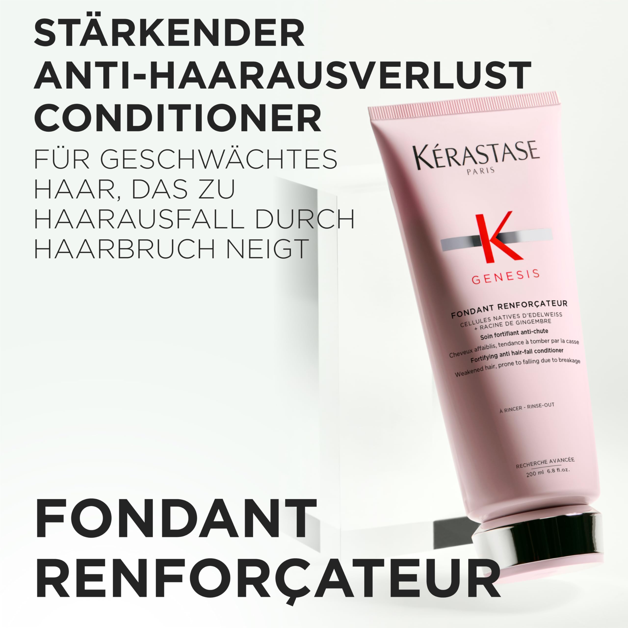 Kérastase Genesis Fondant Reinforcateur Conditioner, Haarspülung für geschwächtes und brüchiges Haar, Kräftigend und gegen Haarverlust