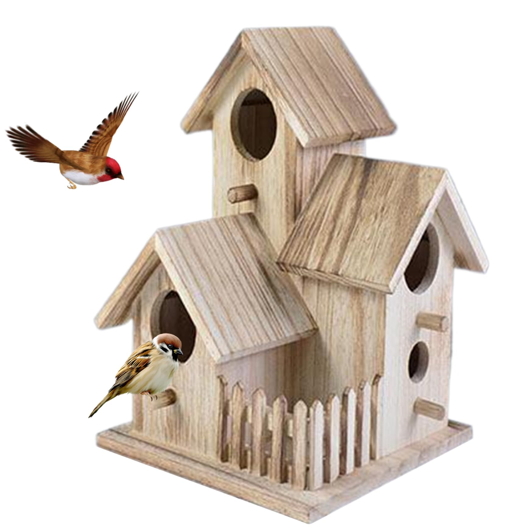 Nichoirs à oiseaux résistants aux intempéries avec système d'installation flexible