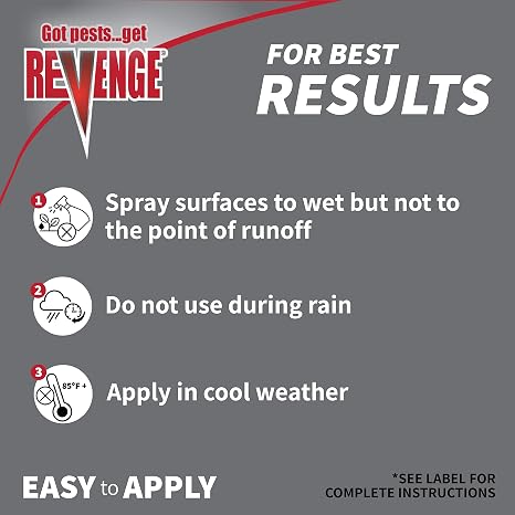 Revenge Termite & Carpenter Ant Killer, 32 oz Concentrate | Long Lasting 5 Year Protection, Outdoor Perimeter Treatment