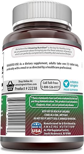 Miniatura 2 de Amazing Formulas Suplemento de magnesio quelado, 250 mg, 180 tabletas, sin OMG, sin gluten, fabricado en Estados Unidos