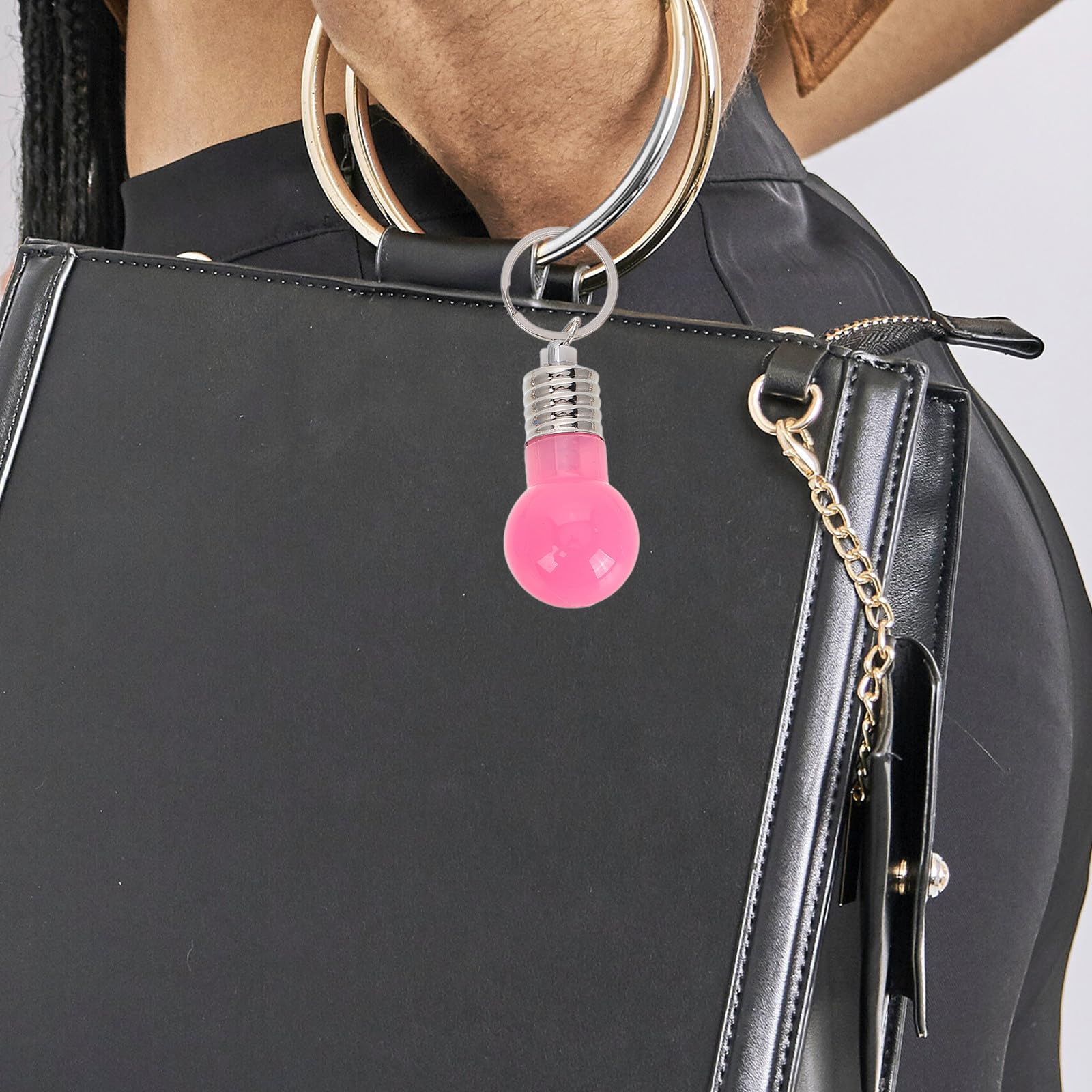 LABRIMP Bunte LED Schlüsselanhänger 21 Stück Kleiner Glühbirnen mit Sound für Rucksack und Party Zufällige Farbe