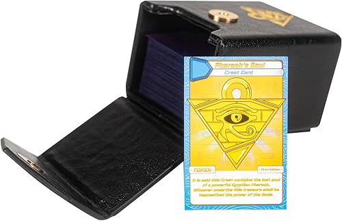 Miniatura 9 de ¡Pharaoh's Soull! - Caja de cubierta con réplica de nueva versión, carcasa dura, piel sintética, trabilla para cinturón, compatible con YGO, Magic: