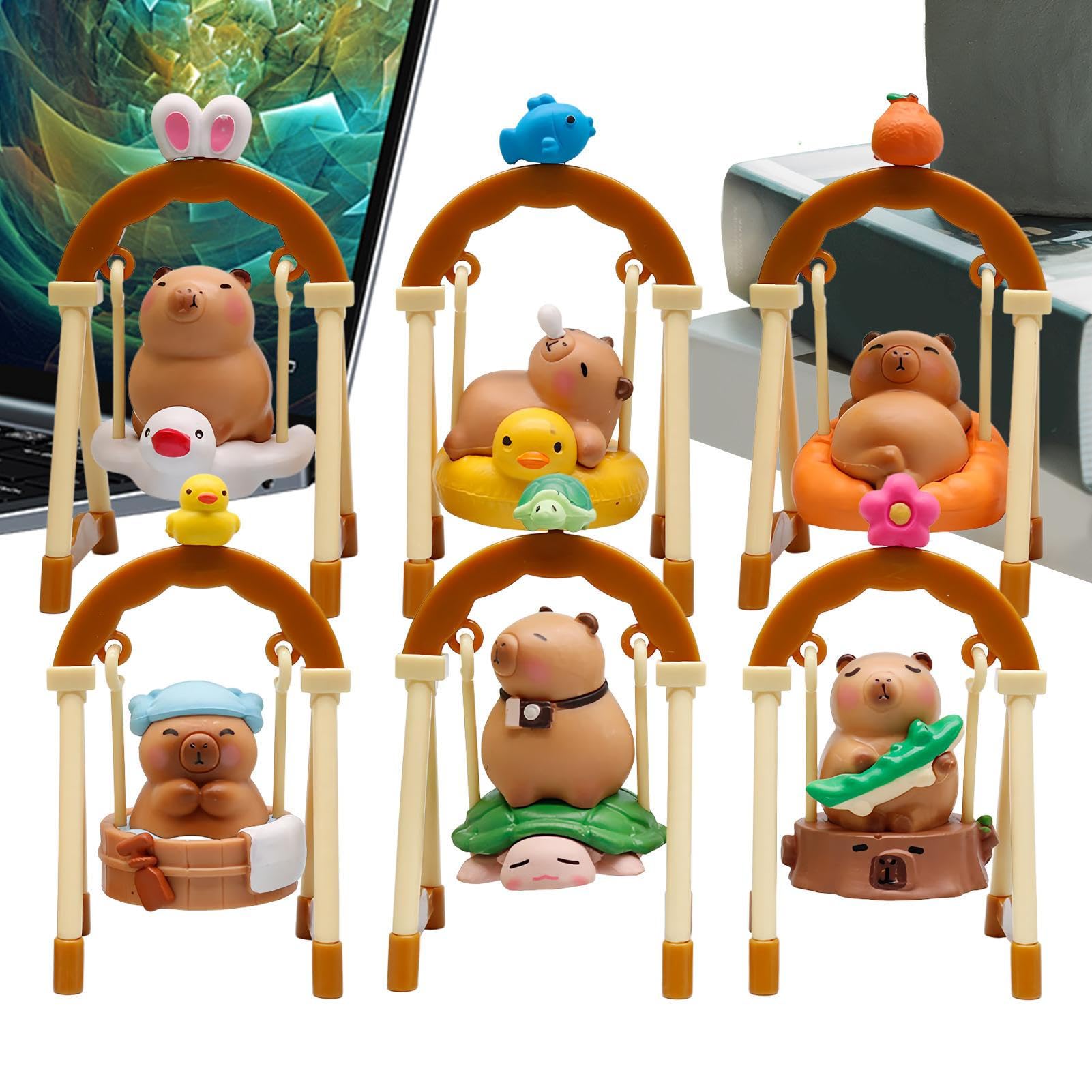 Figurines Capybara pour rompre la monotonie d'une pièce avec une statue animale décorative