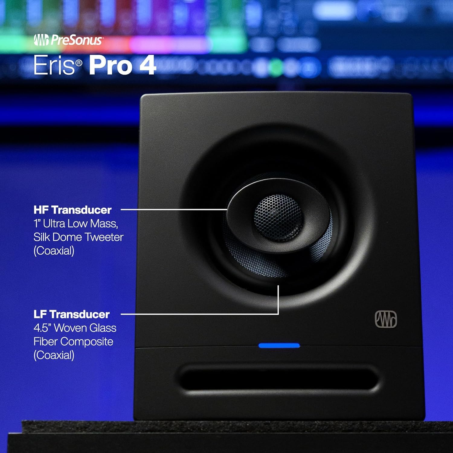 Presonus Eris Pro 4 Haut-parleur actif pour moniteur de studio avec câble jack Keepdrum