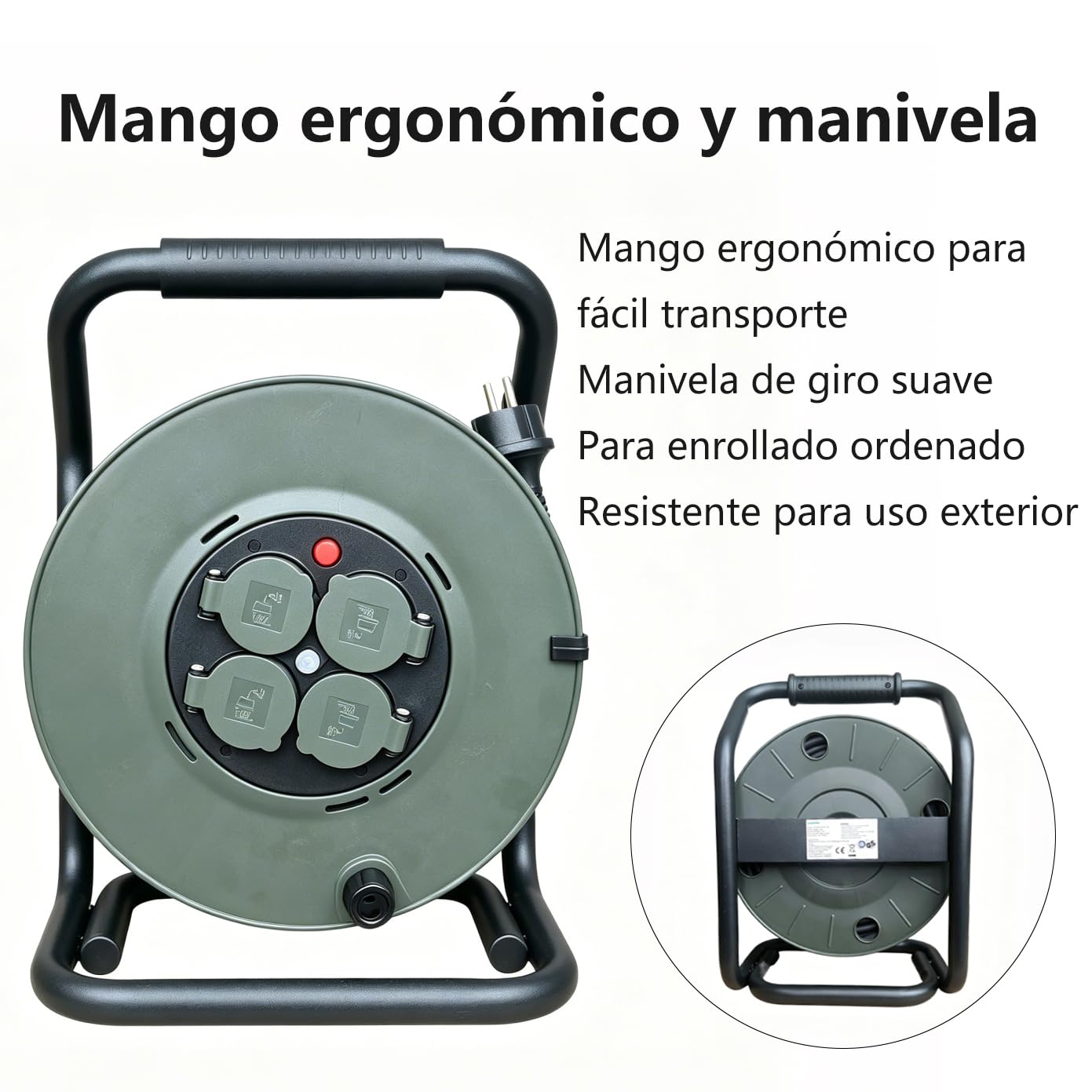 Alargadera 50 Metros Alargador Enchufe IP44