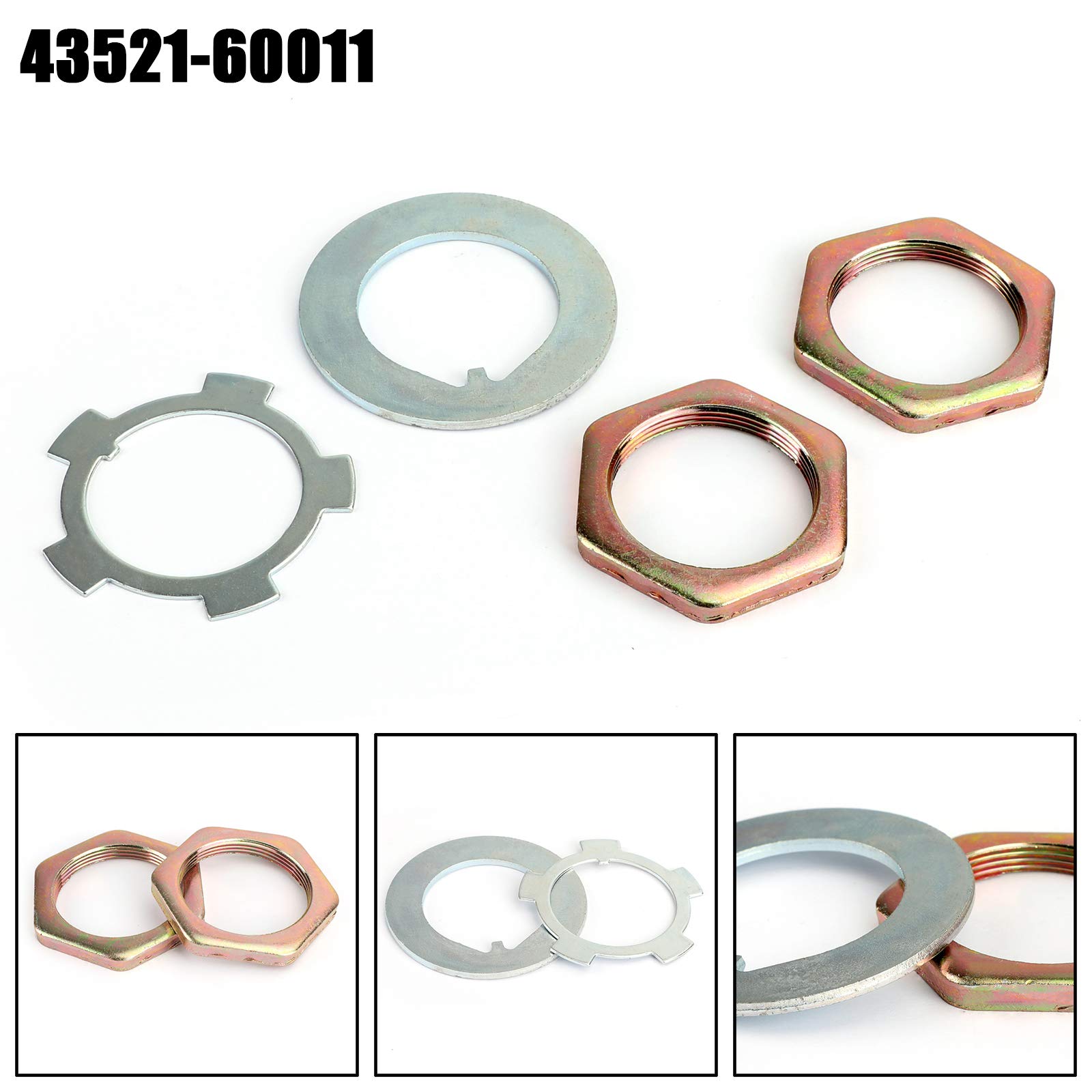 %ページ Amazon | Artudatech フロントアクスルハブスピンドルロックナット